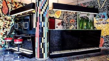 Mostrador para check-in y check-out