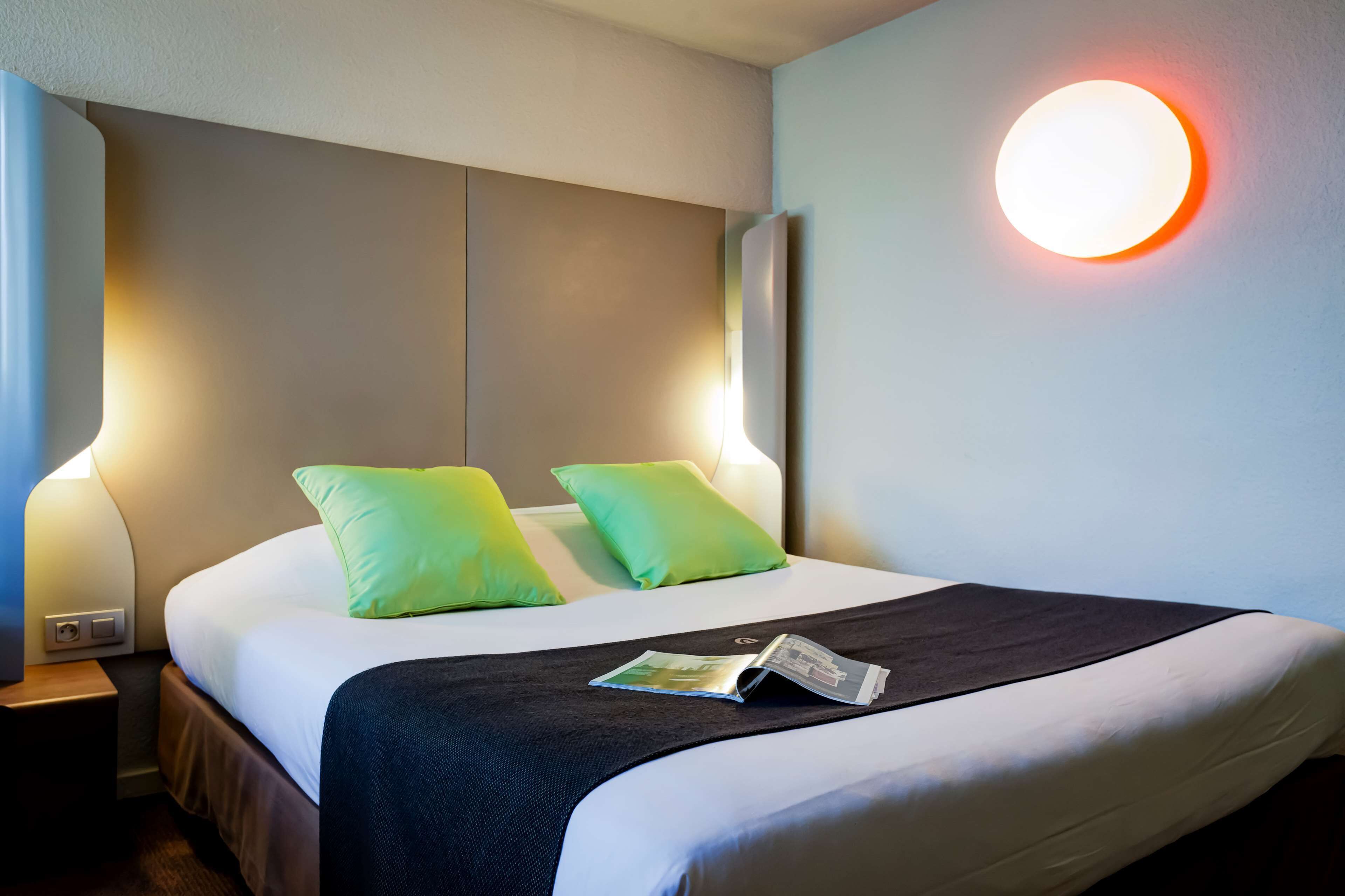 select comfort beds, desk, blackout curtains, soundproofing