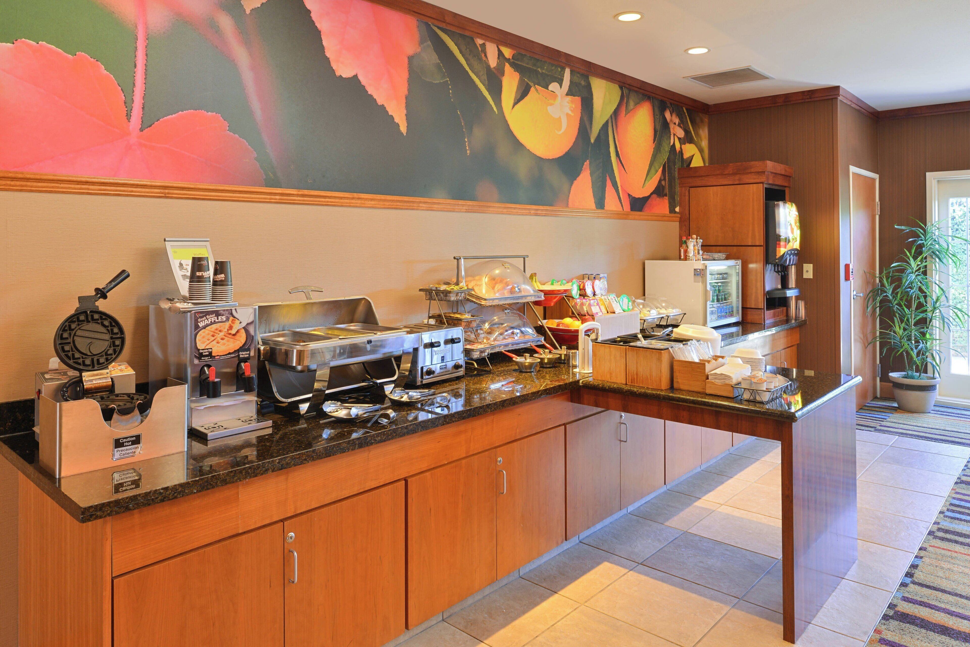 free daily buffet breakfast