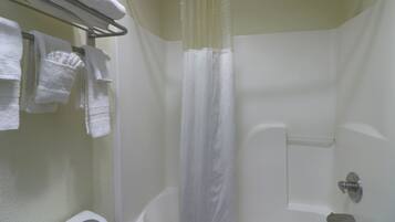 Free toiletries, hair dryer, towels