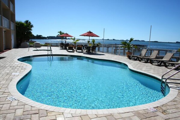 2 outdoor pools, pool umbrellas, sun loungers