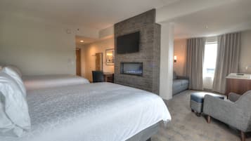 Egyptian cotton sheets, premium bedding, pillow-top beds, desk