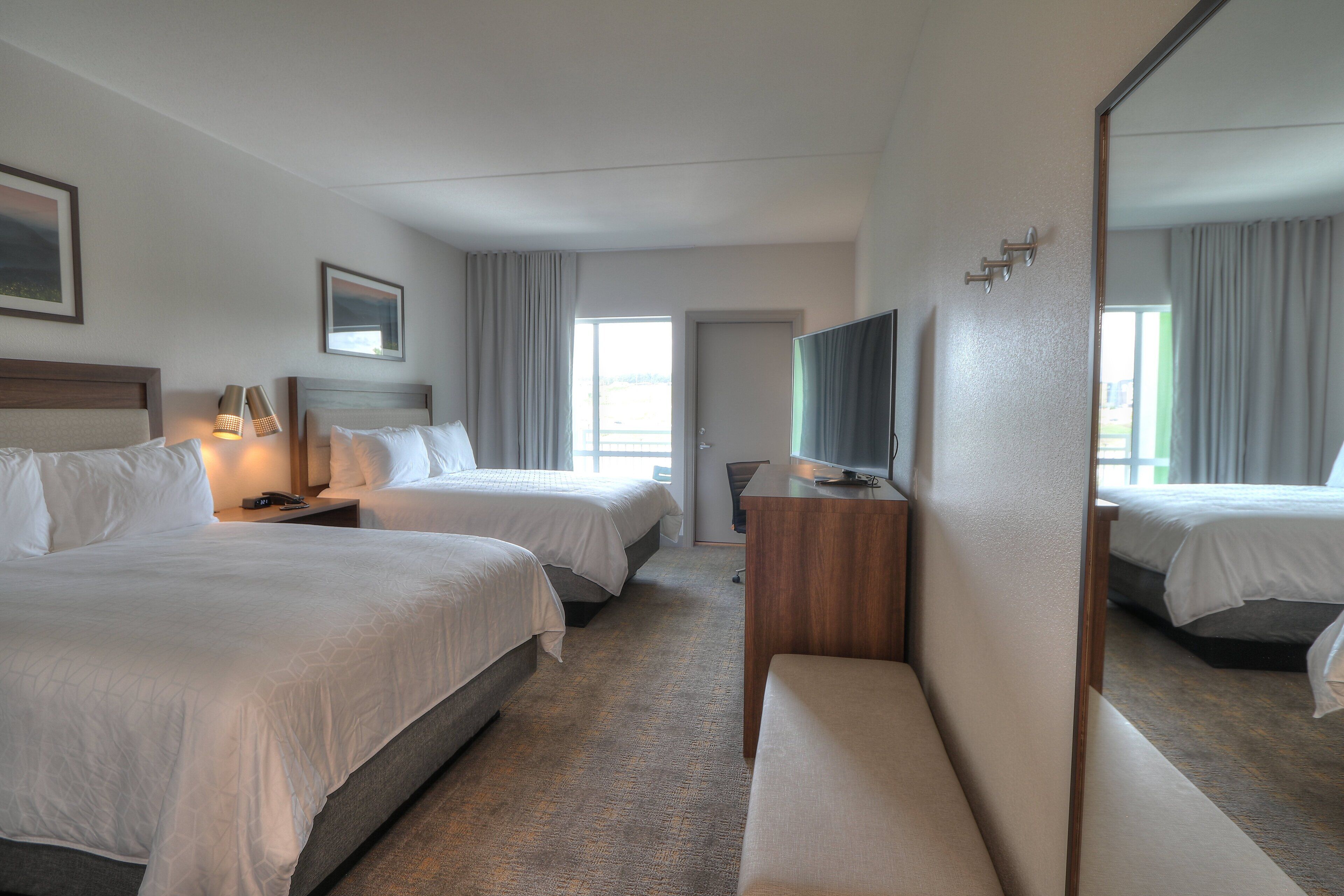 Premium Room, 2 Queen Beds, Balcony, River View (Top Floor) | Egyptian cotton sheets, premium bedding, pillow-top beds, desk