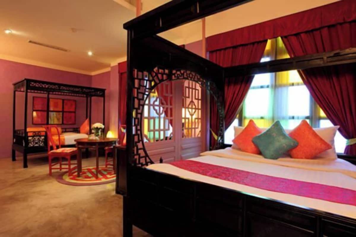 1 quarto, roupas de cama premium, cofres nos quartos