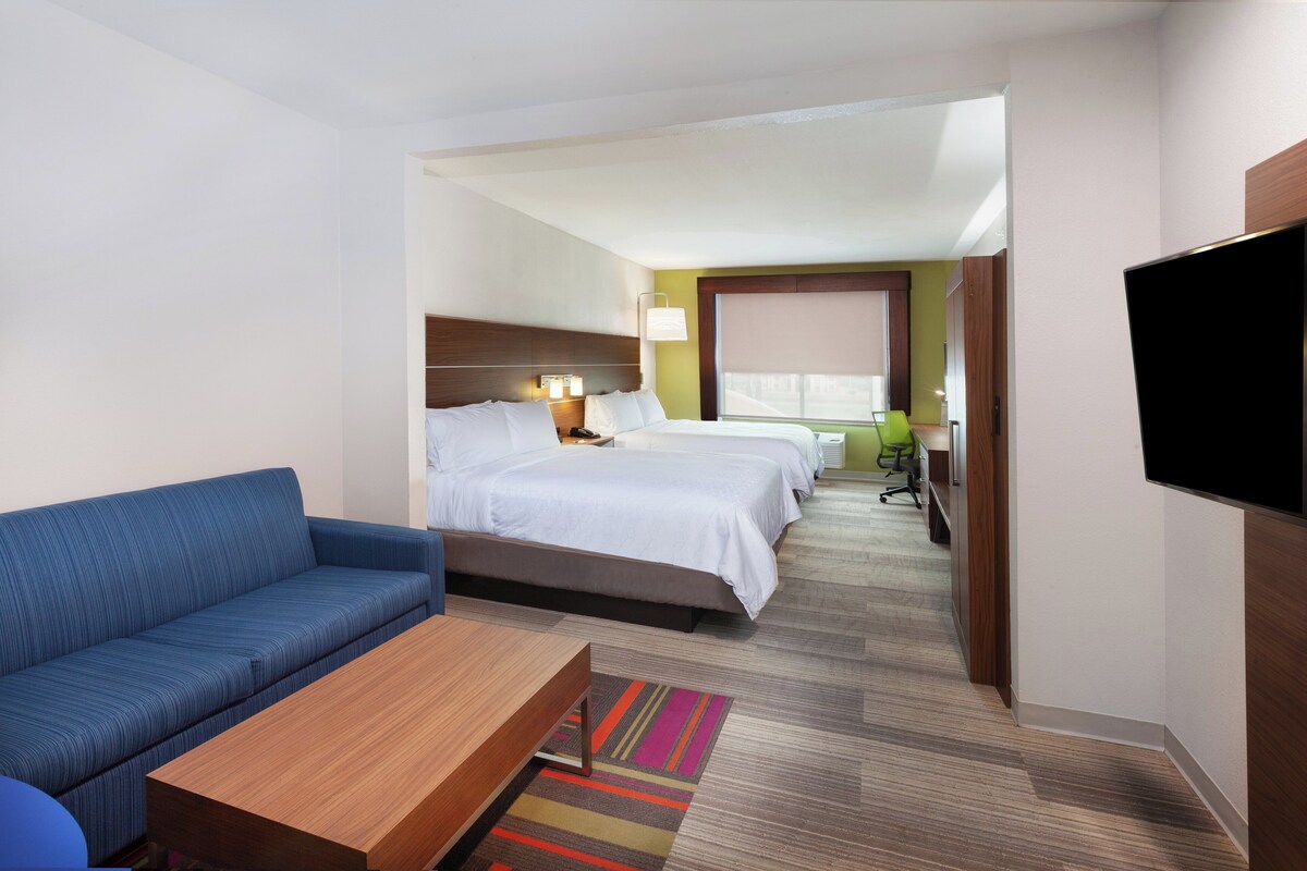 Suite, 2 Queen Beds, Accessible | In-room safe, desk, iron/ironing board, free cots/infant beds