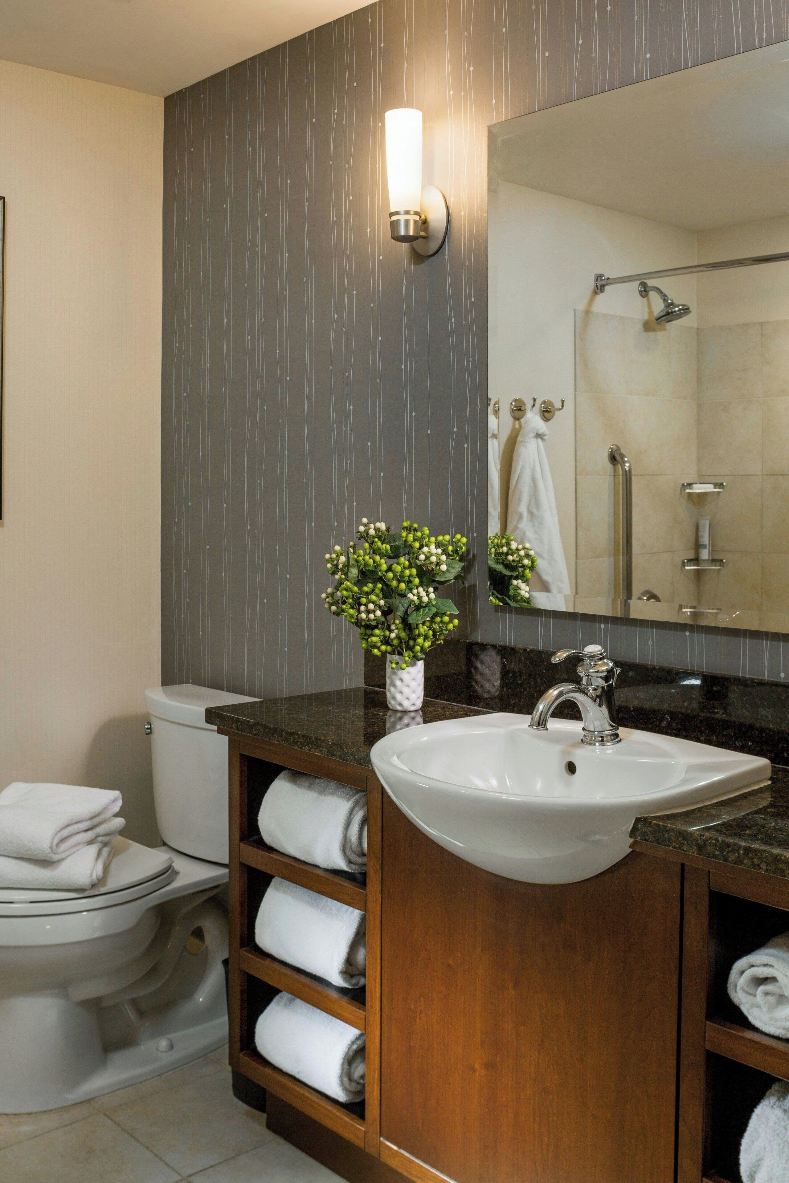 free toiletries, hair dryer, towels, soap