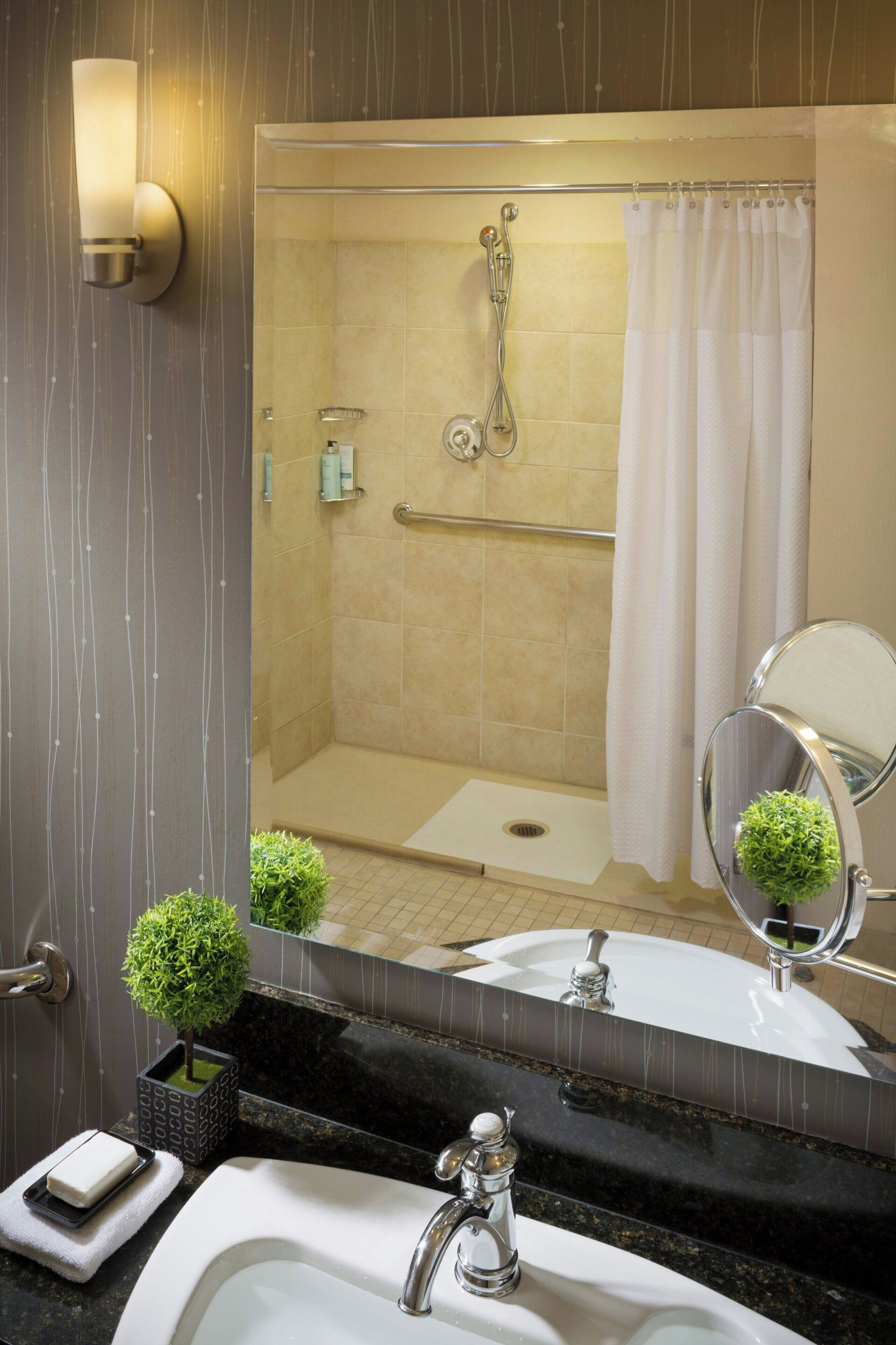 free toiletries, hair dryer, towels, soap