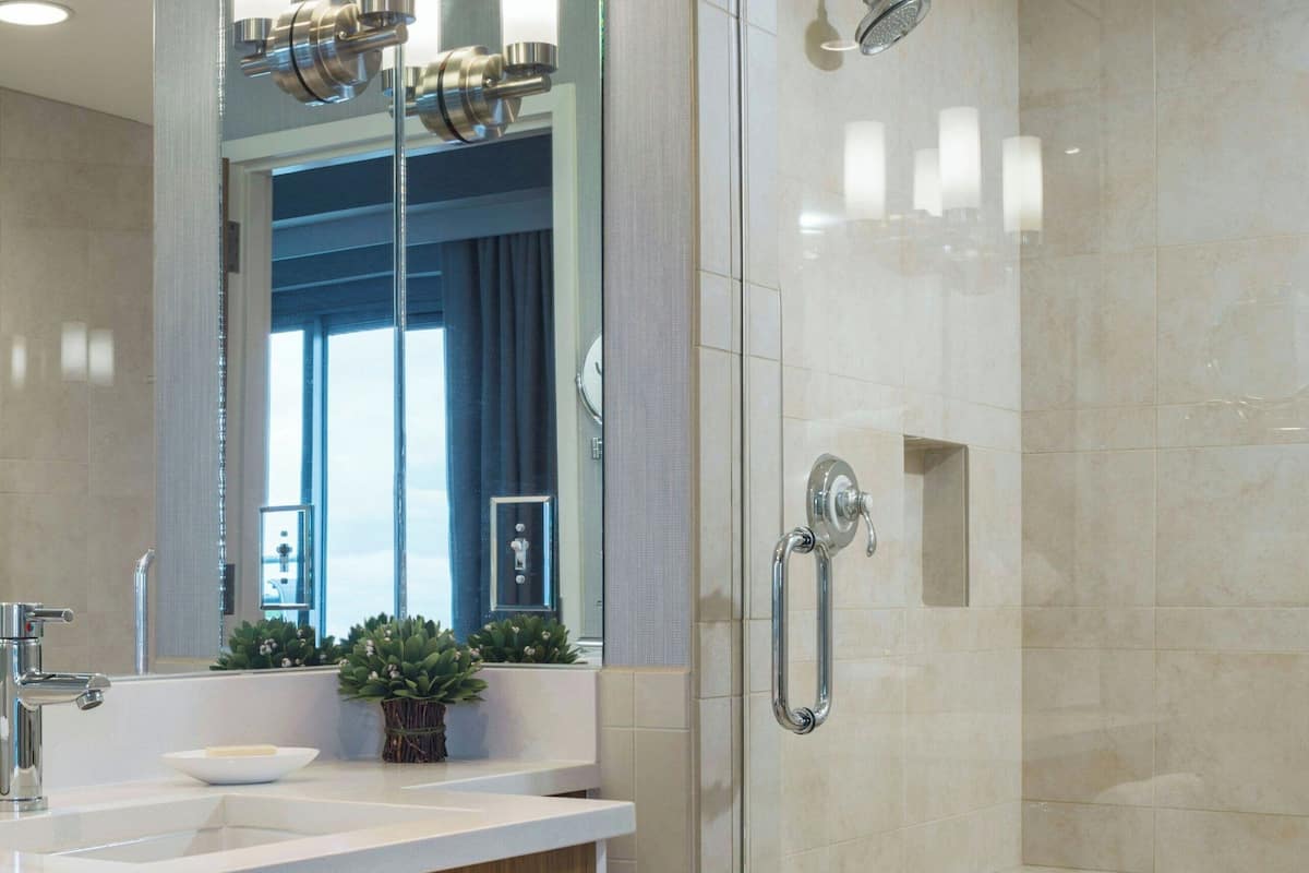 free toiletries, hair dryer, towels, soap