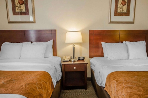 Suite, Multiple Beds, Non Smoking | Premium bedding, desk, laptop workspace, iron/ironing board