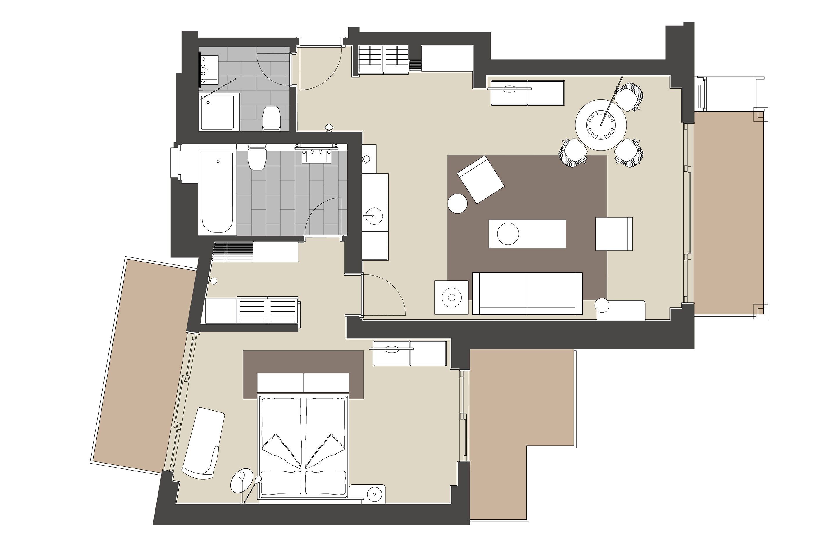 suite (ecksuite) | floor plan
