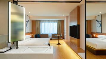 Standard Room, 1 King Bed, City View | In-room safe, desk, laptop workspace, blackout curtains