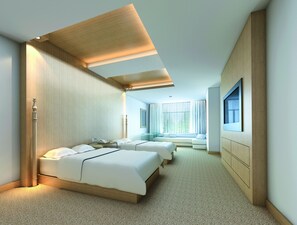 Habitación superior | Ropa de cama de alta calidad y minibar 