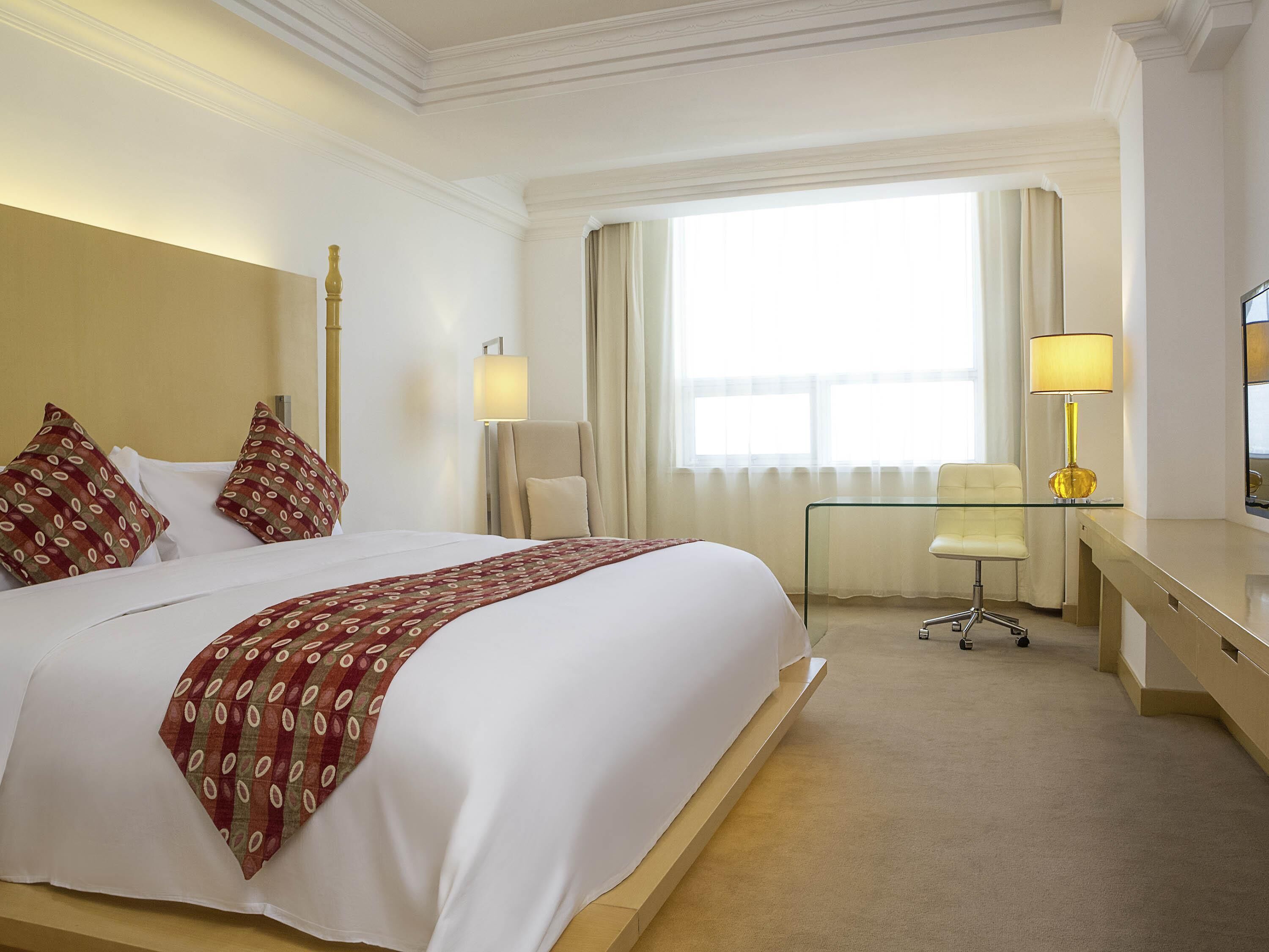 Premium bedding, minibar, in-room safe, rollaway beds