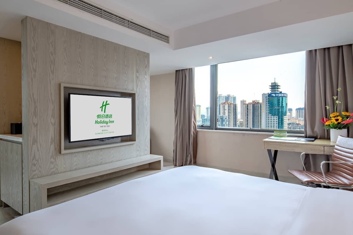 Habitación Premium, 1 cama King size, vista a la ciudad | Ropa de cama de alta calidad y artículos del minibar gratis