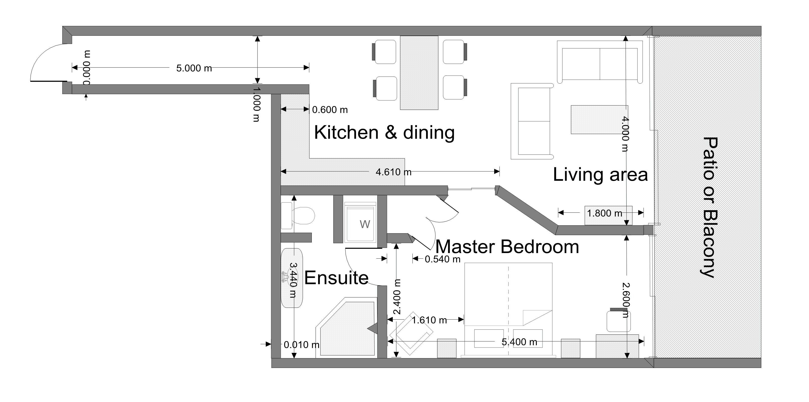 1 bedroom, desk, iron/ironing board, free wifi