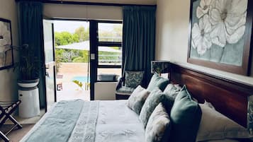Patio Room | Premium-sengetøj, minibar, pengeskab på værelset, skrivebord