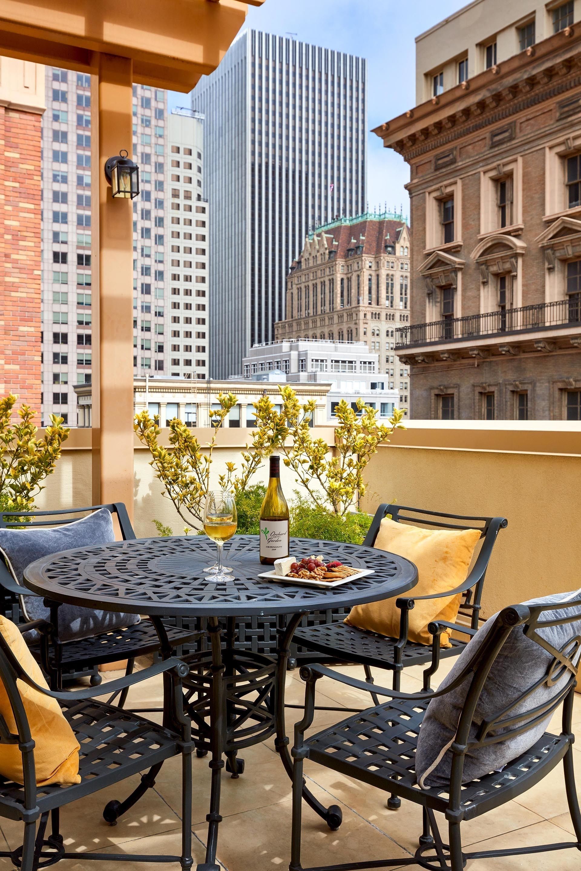 Blick von der Unterkunft