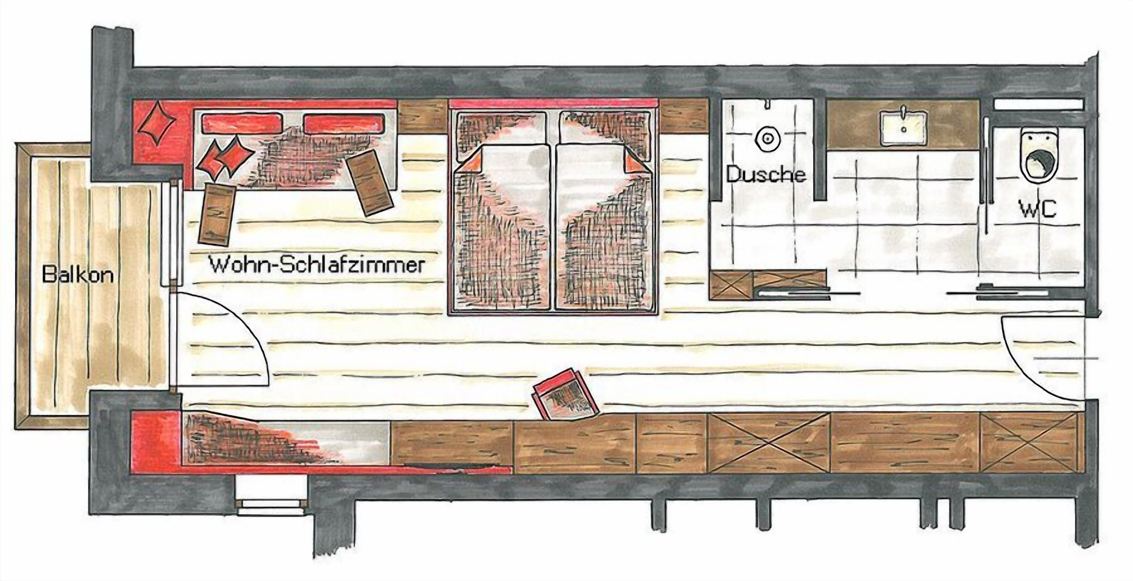 junior studio suite (superior) | floor plan