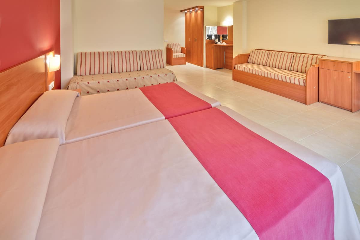 desk, blackout curtains, free wifi