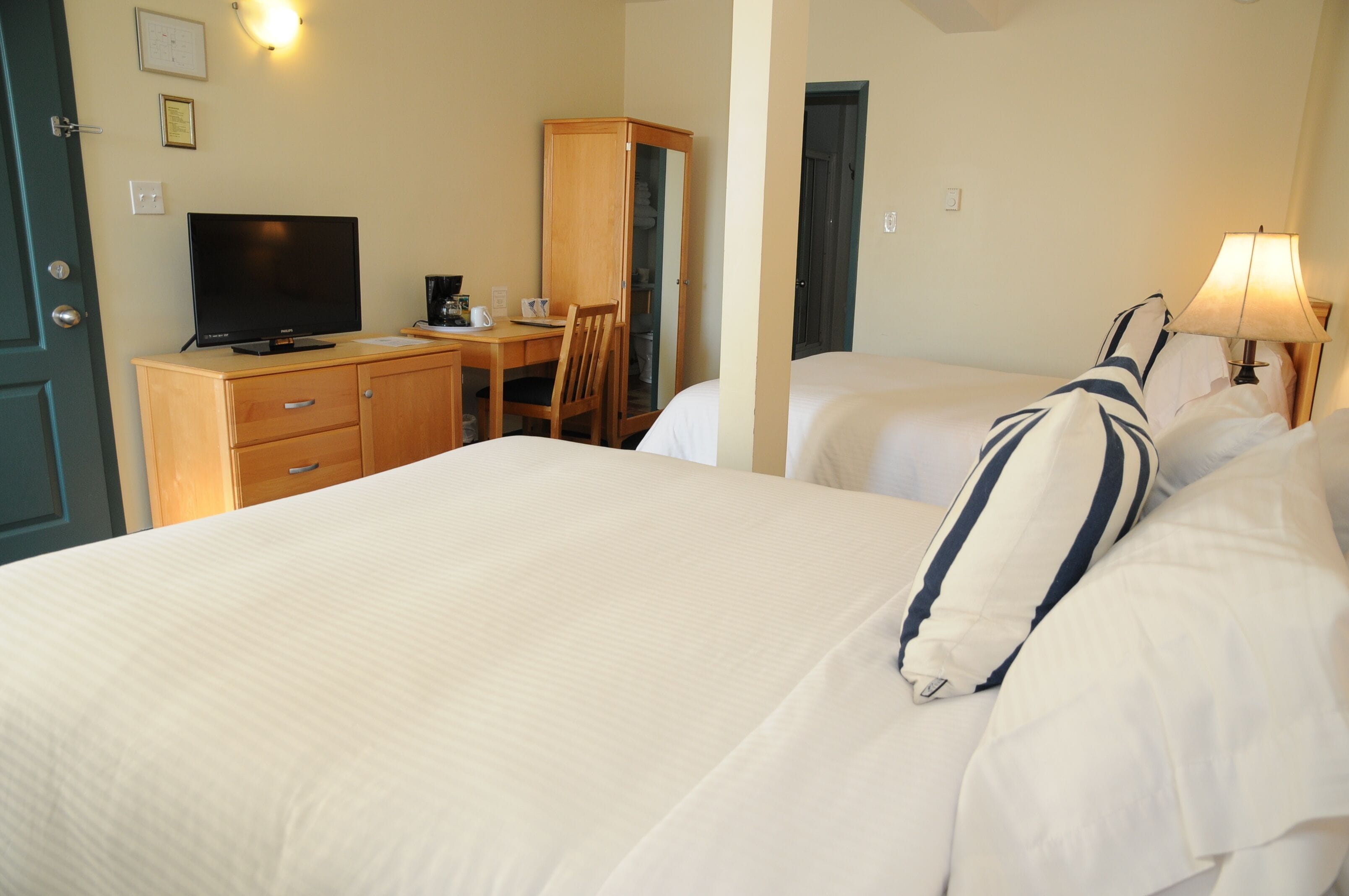 classic single room, 2 queen beds, ocean view | 1 bedroom, premium bedding, select comfort beds, individually decorated