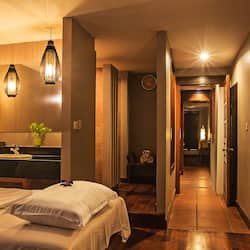 Body treatments, body wraps, body scrubs, facials, 5 treatment rooms