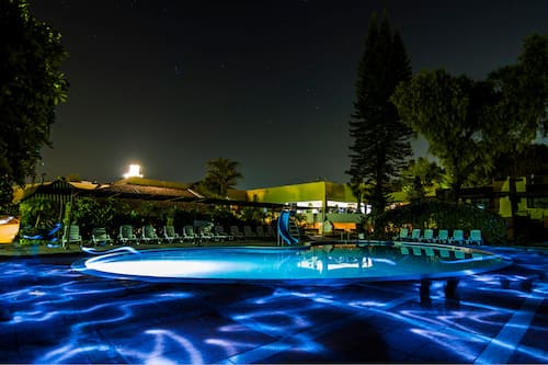3 outdoor pools, pool umbrellas