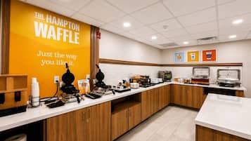 Free daily buffet breakfast