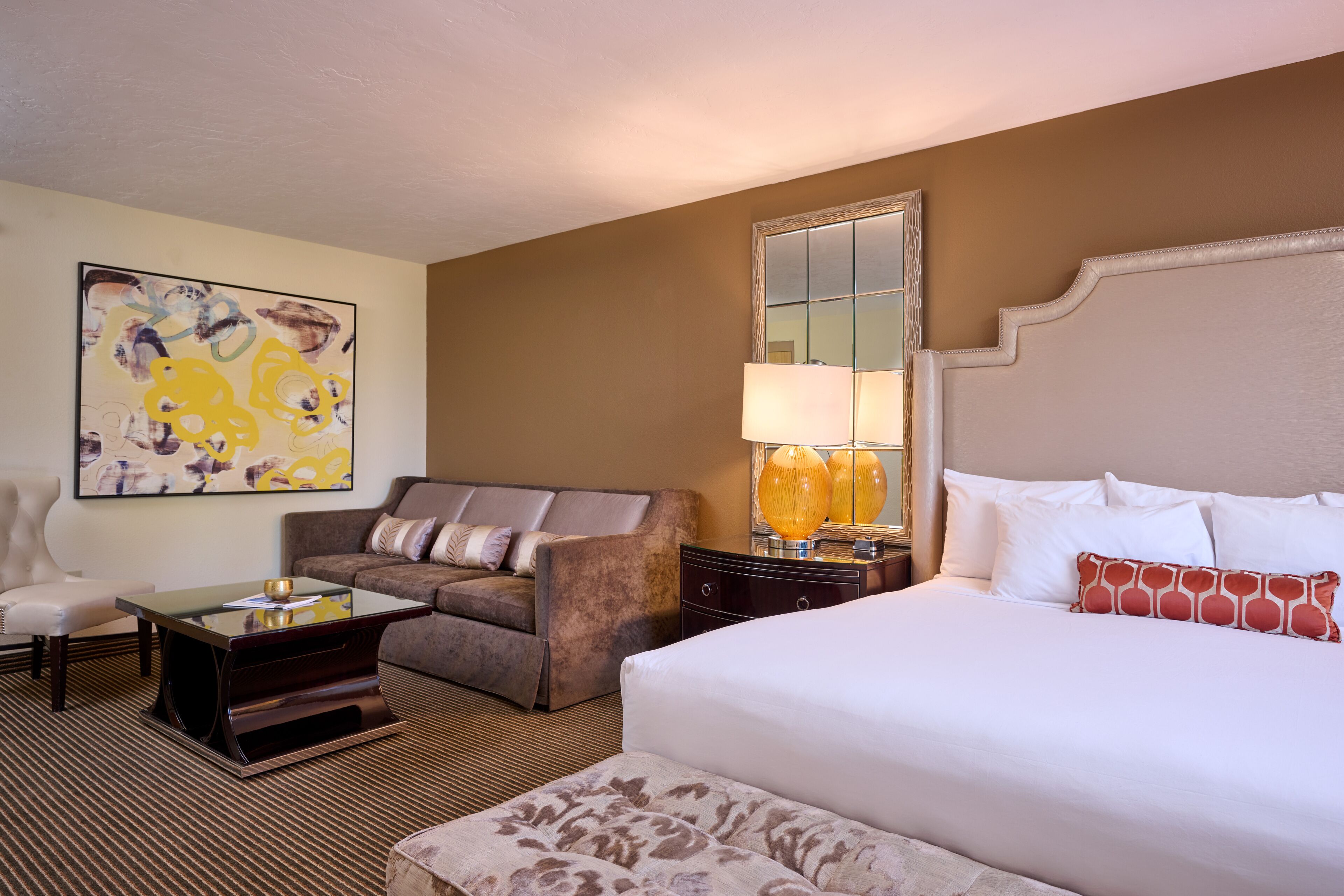 deluxe room, 1 king bed | desk, laptop workspace, blackout curtains, iron/ironing board