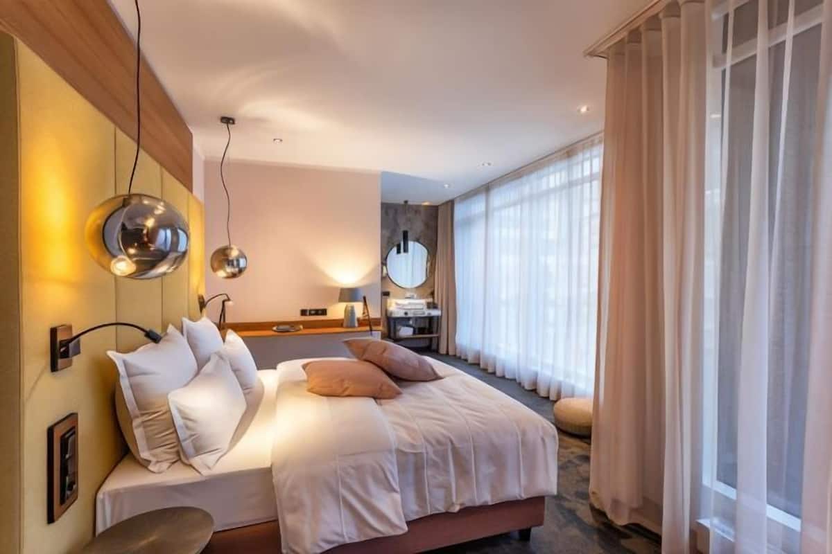 1 habitación y ropa de cama hipoalergénica