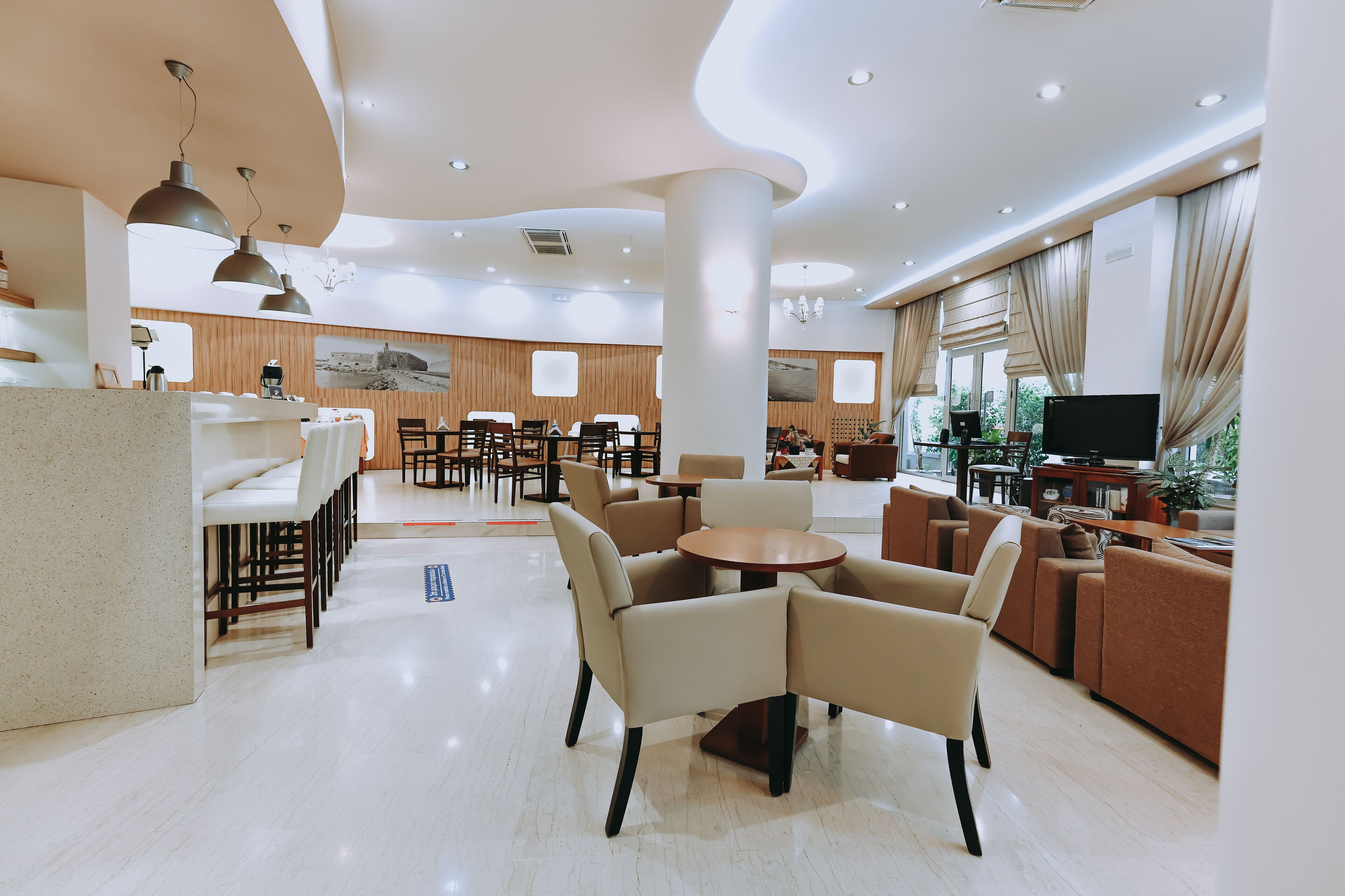 Sala de estar en el lobby