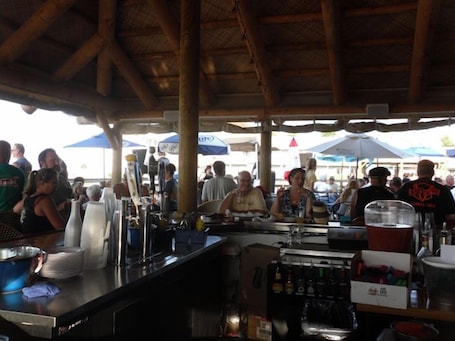 Bar. Beachfront Resort