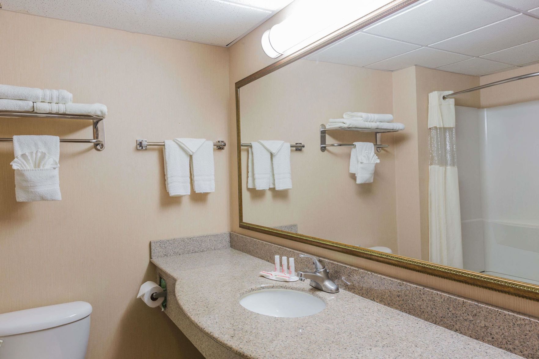 Bathroom | Combined shower/tub, hair dryer, towels