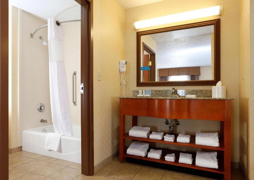 Free toiletries, hair dryer, towels