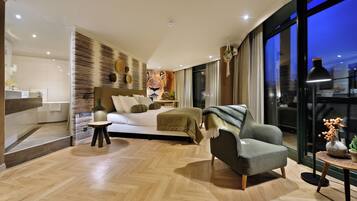 Luxe suite | Een kluis op de kamer, verduisterende gordijnen
