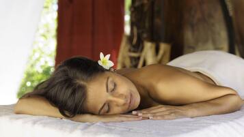 Experience a serene spa moment with a massage.