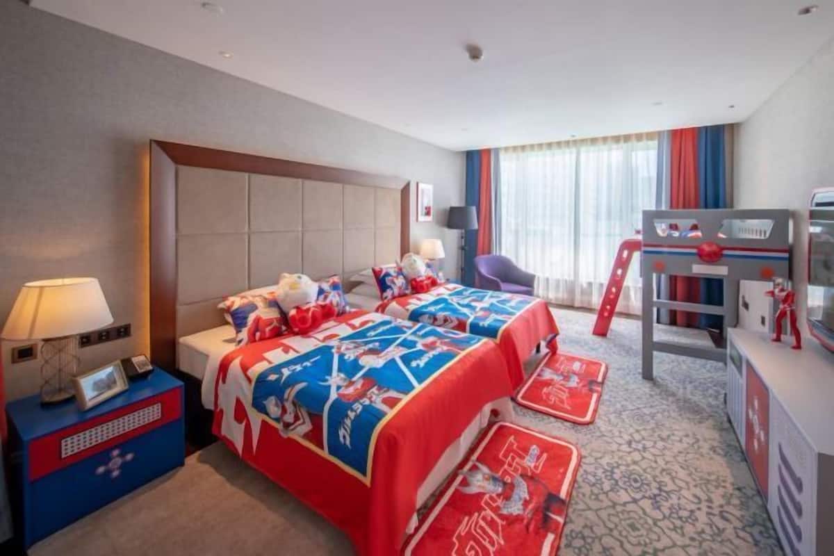 1 slaapkamer, een minibar, een kluis op de kamer, een bureau