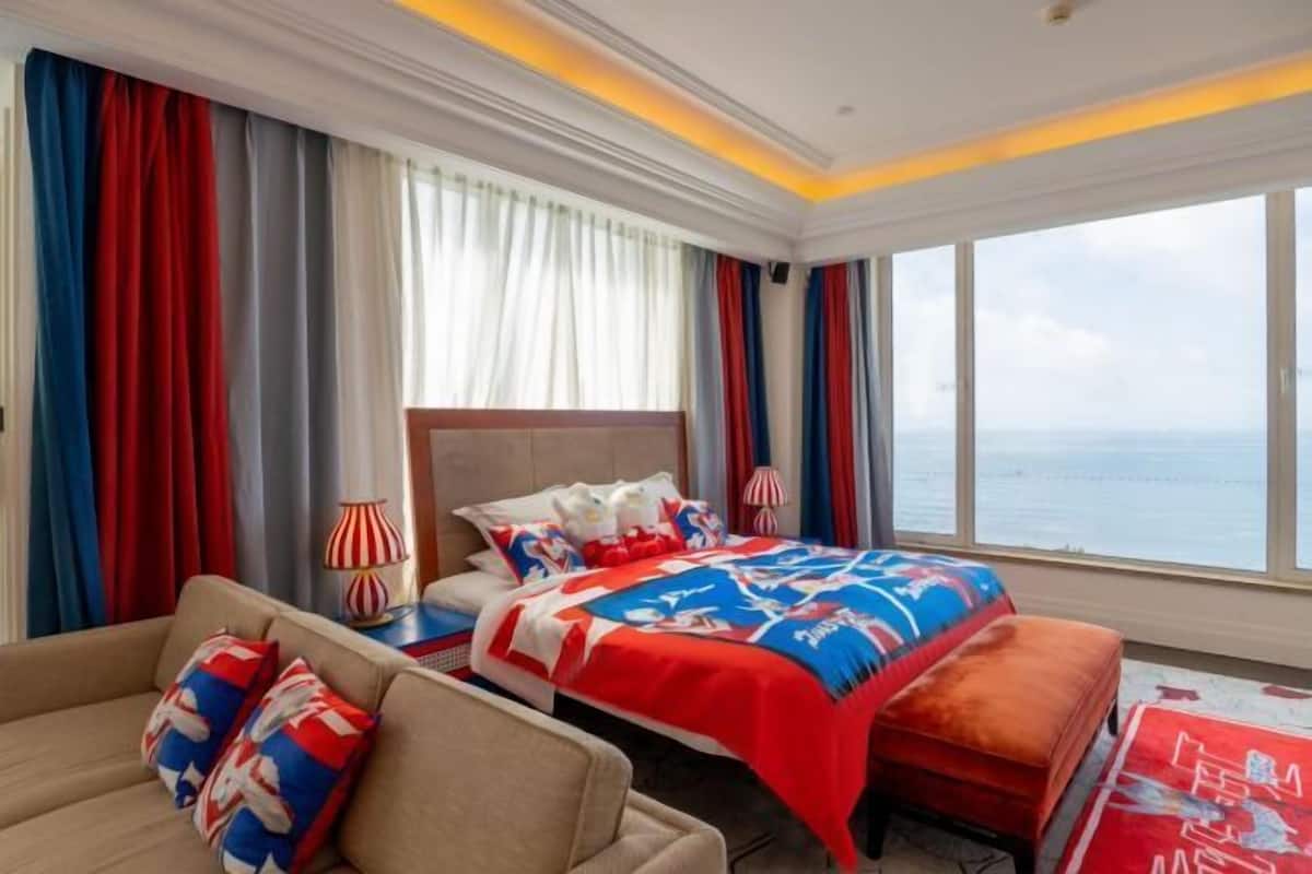 1 slaapkamer, een minibar, een kluis op de kamer, een bureau