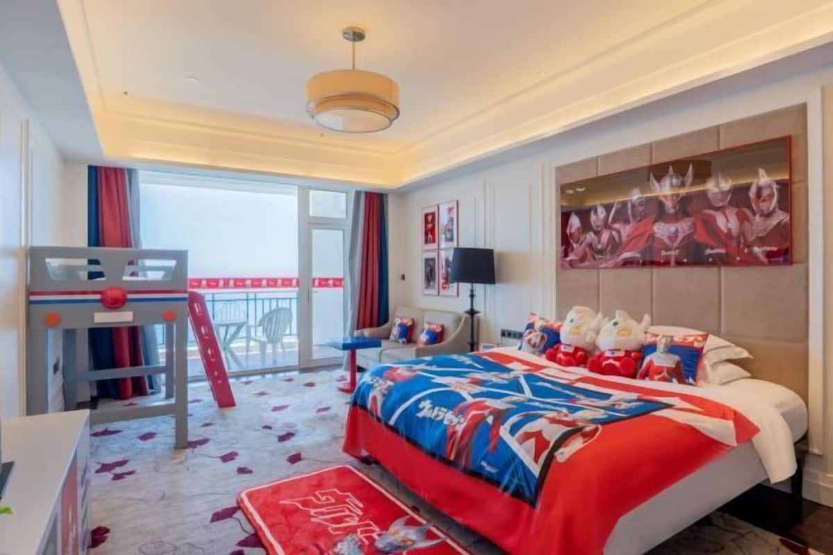 1 slaapkamer, een minibar, een kluis op de kamer, een bureau