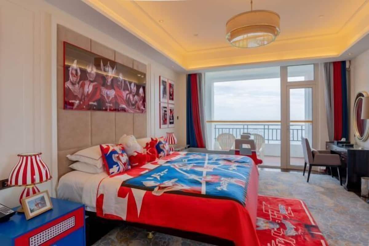 1 slaapkamer, een minibar, een kluis op de kamer, een bureau