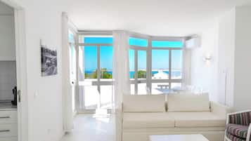 Superior Apartment, 2 Bedrooms | Living area | TV