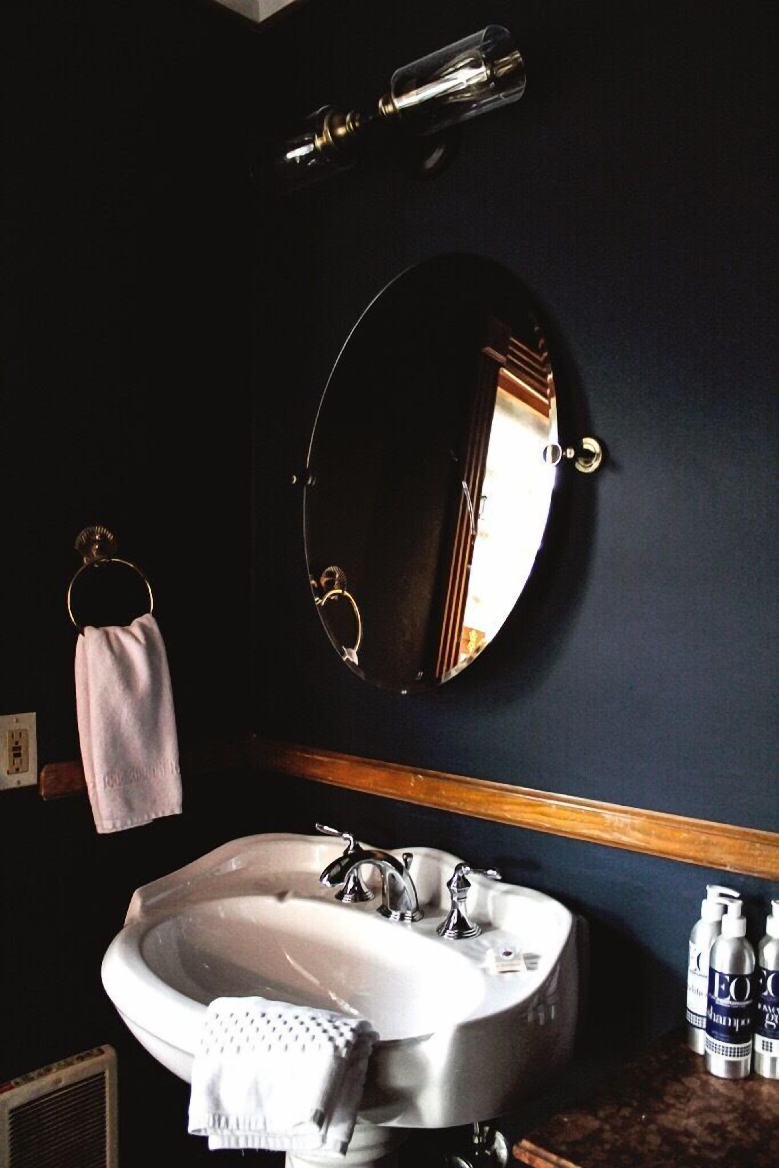 hair dryer, bathrobes, towels, soap