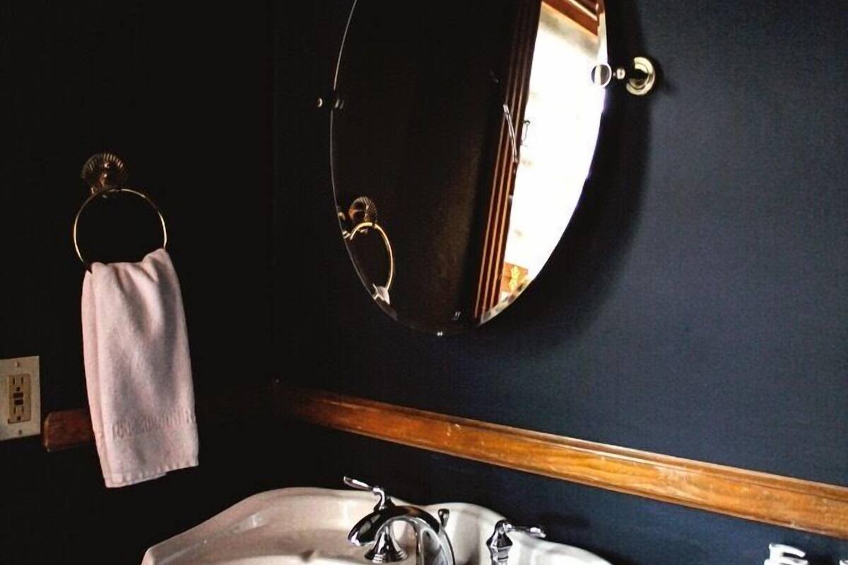 hair dryer, bathrobes, towels, soap