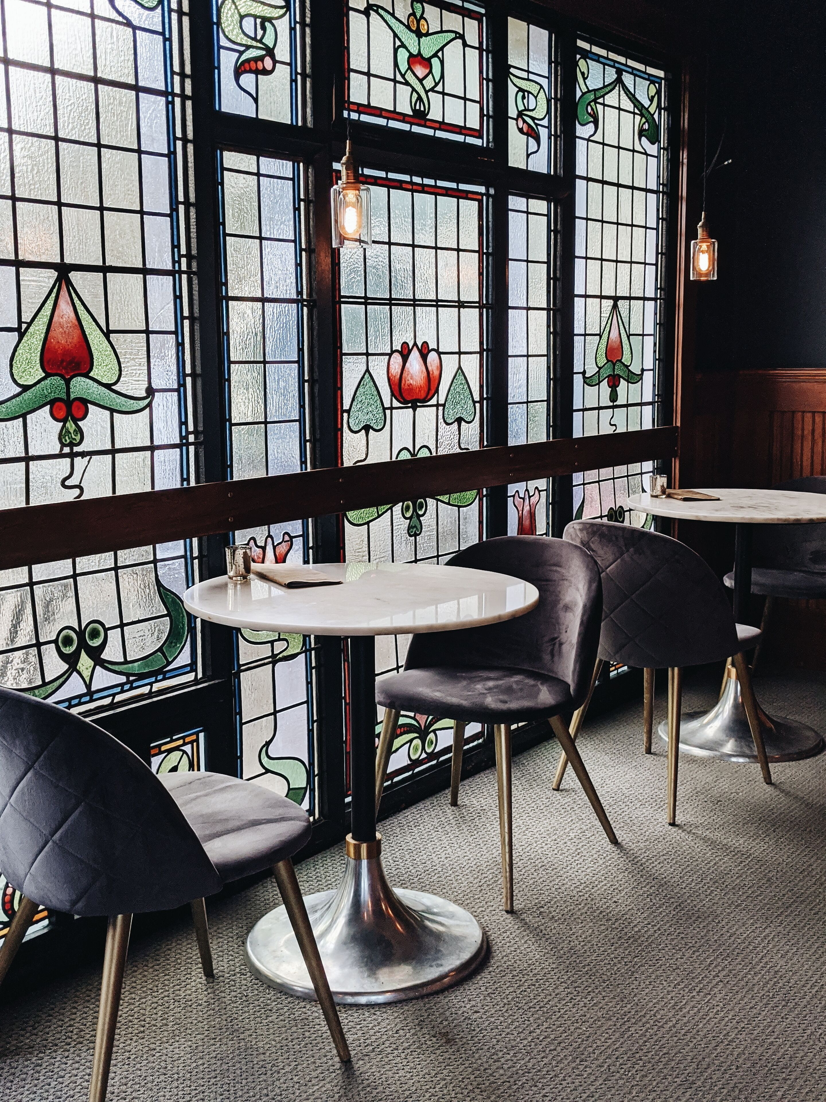 lunch, dinner served; fusion cuisine, garden views