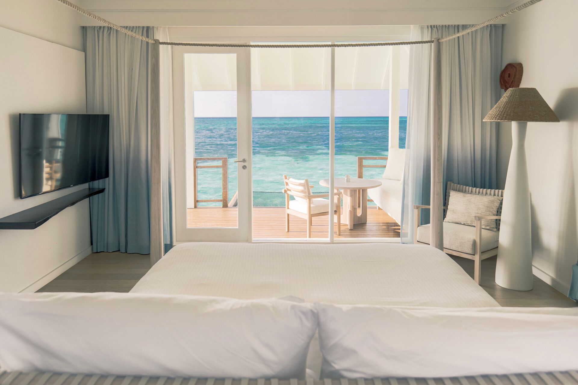 Water Villa | Premium bedding, minibar, in-room safe, blackout drapes