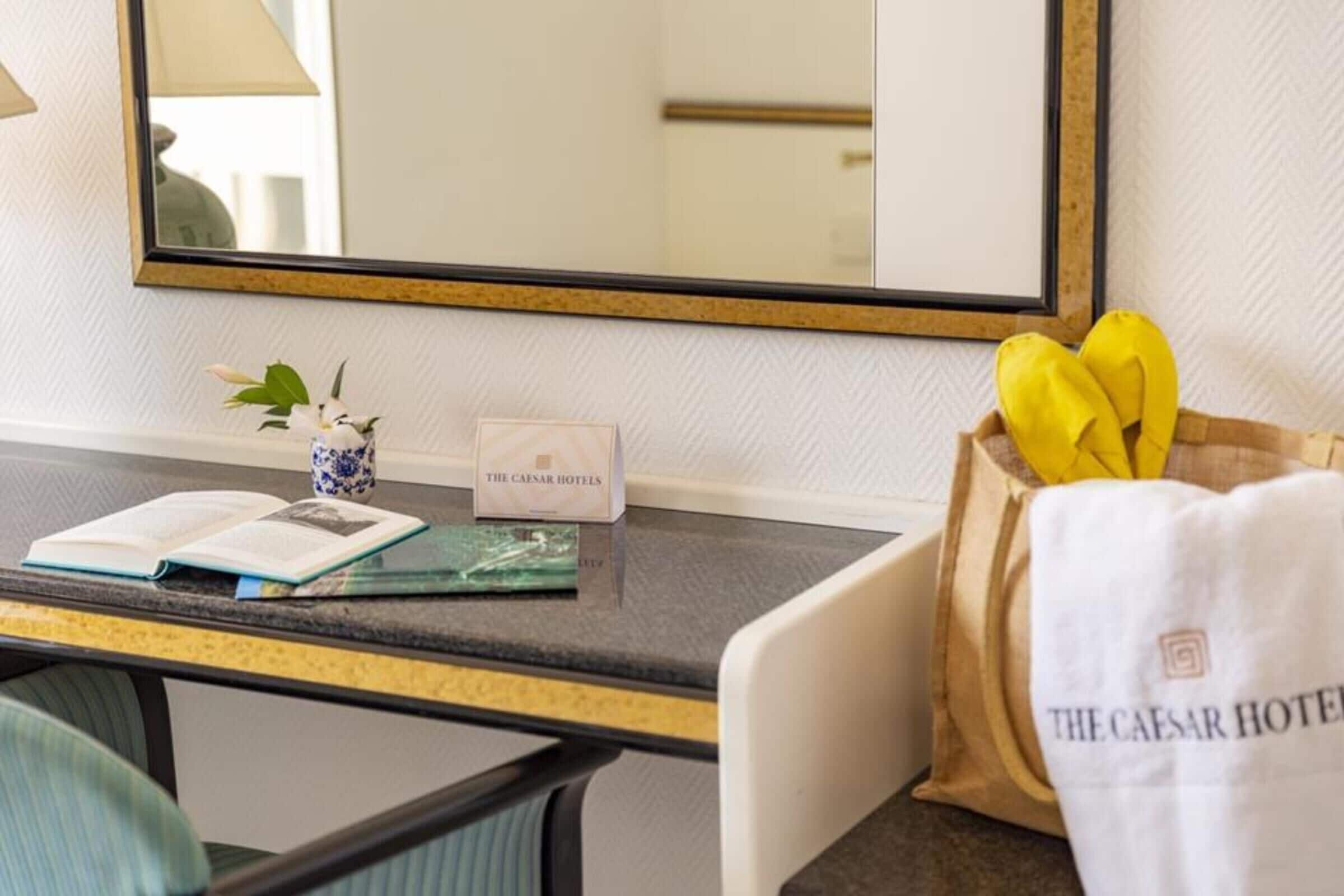 Minibar, desk, blackout curtains, bed sheets