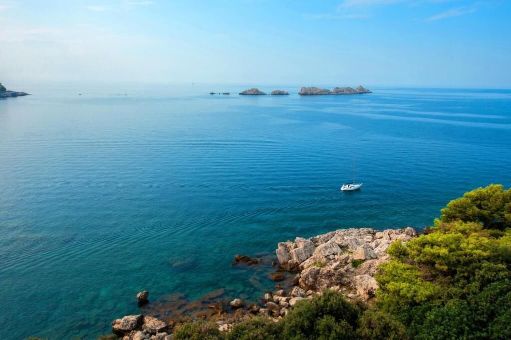 Blick von der Unterkunft