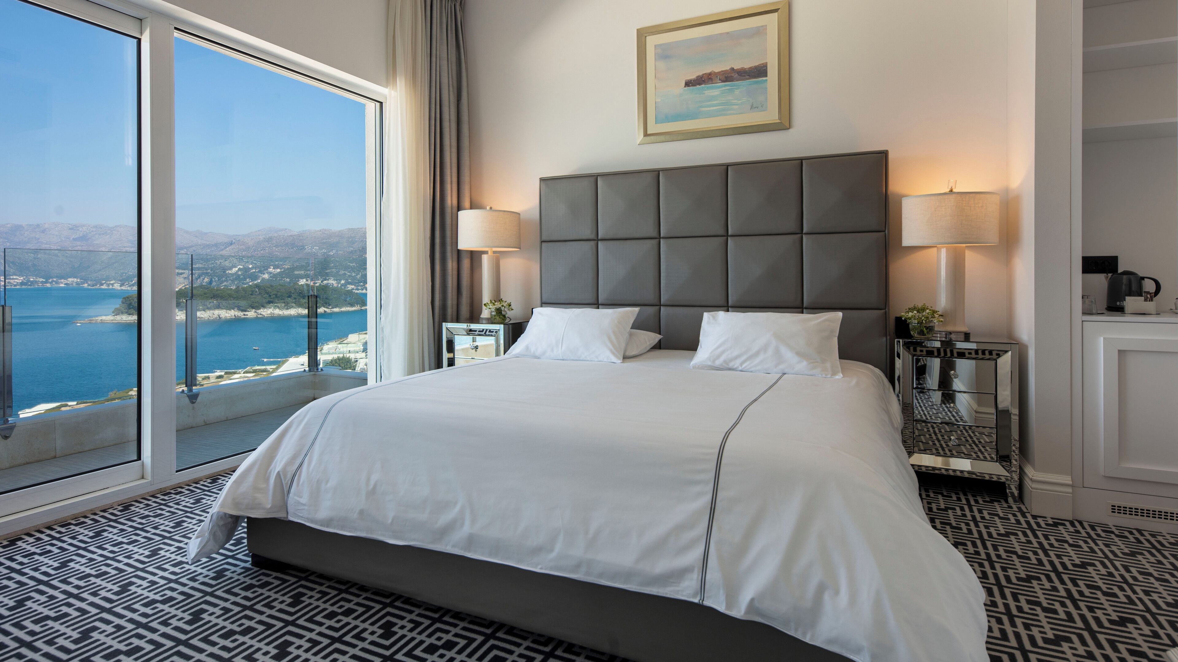 Chambre Double Exécutive, balcon, vue mer | Literie hypoallergénique, minibar, coffres-forts dans les chambres