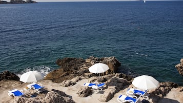 On the beach, beach bar