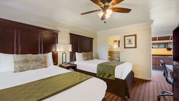 Room, 2 Double Beds, Non Smoking | Premium bedding, pillowtop beds, desk, laptop workspace