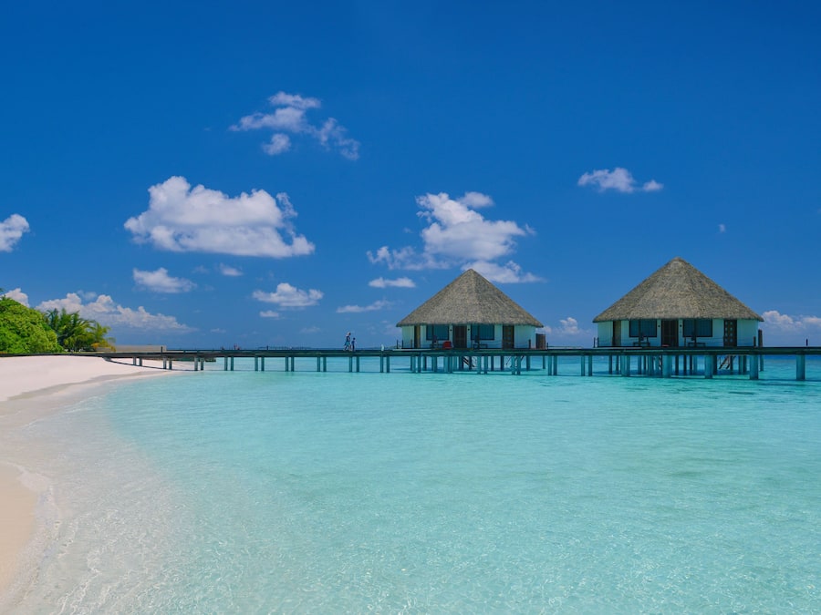 Private beach, white sand, sun-loungers, beach umbrellas